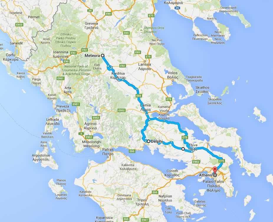 delphi-meteora map