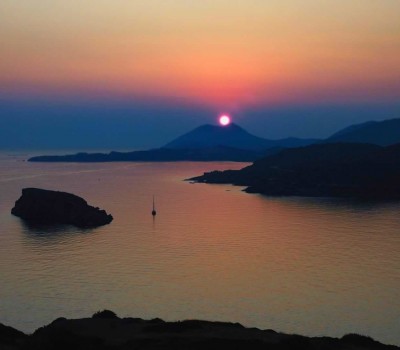 Sunset cape sounio