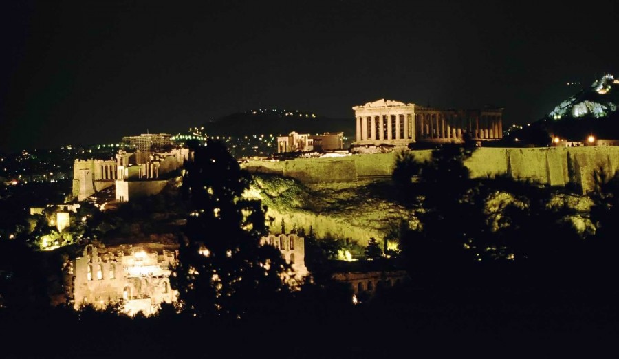 athens night