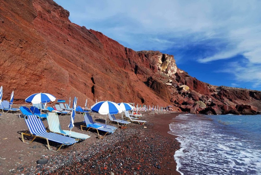 Santorini beach