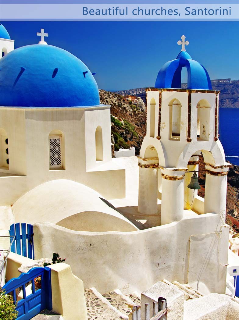 santorini churches