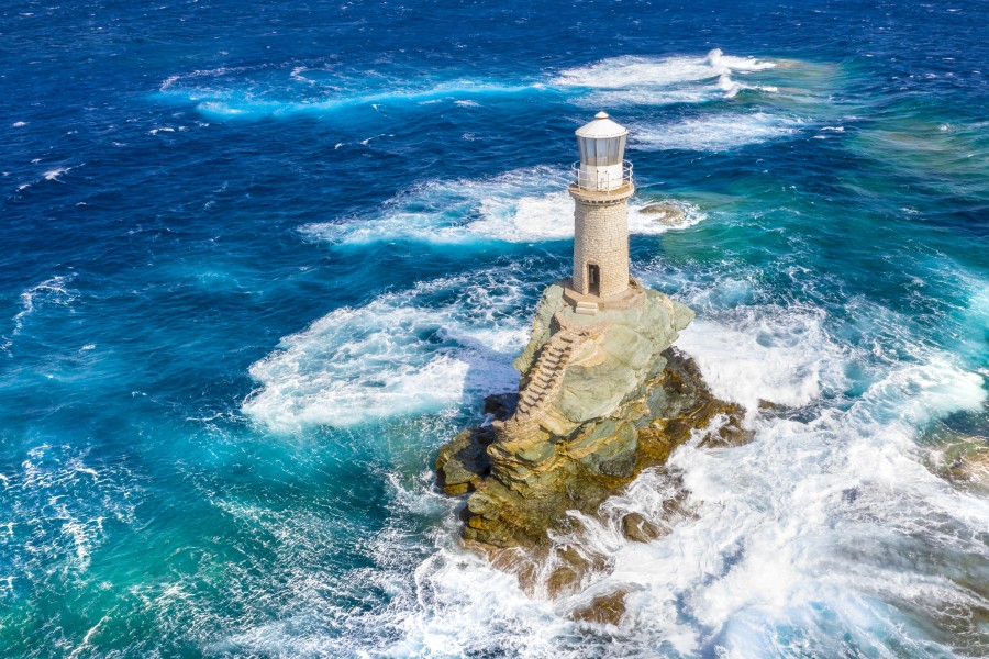 Tourlitis lighthouse, Andros
