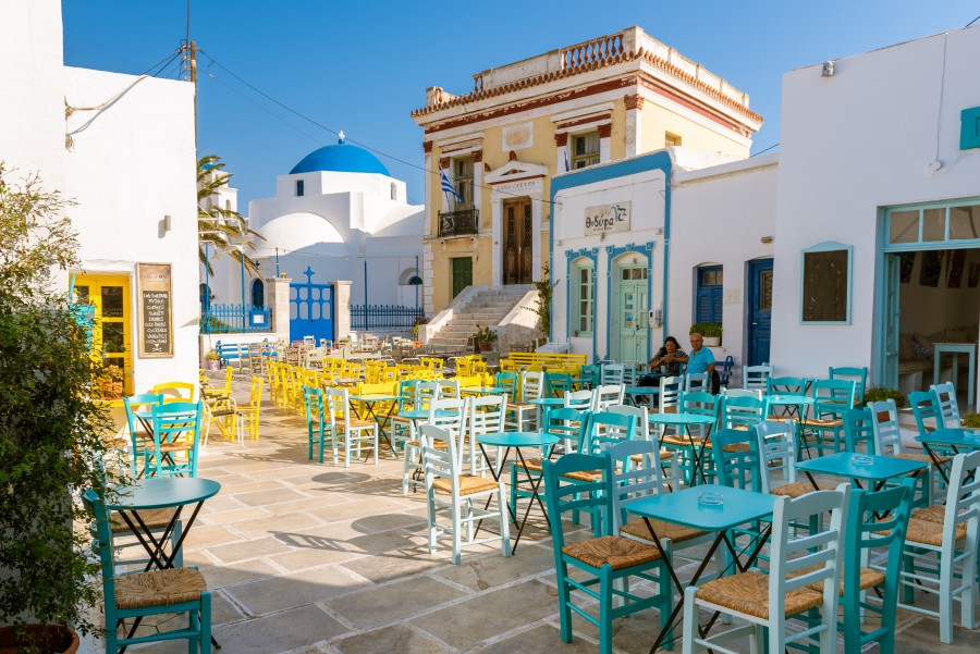 Main square, Chora. Serifos
