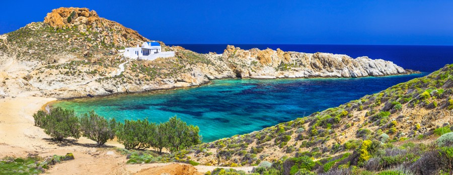 Panoramic views of Serifos island