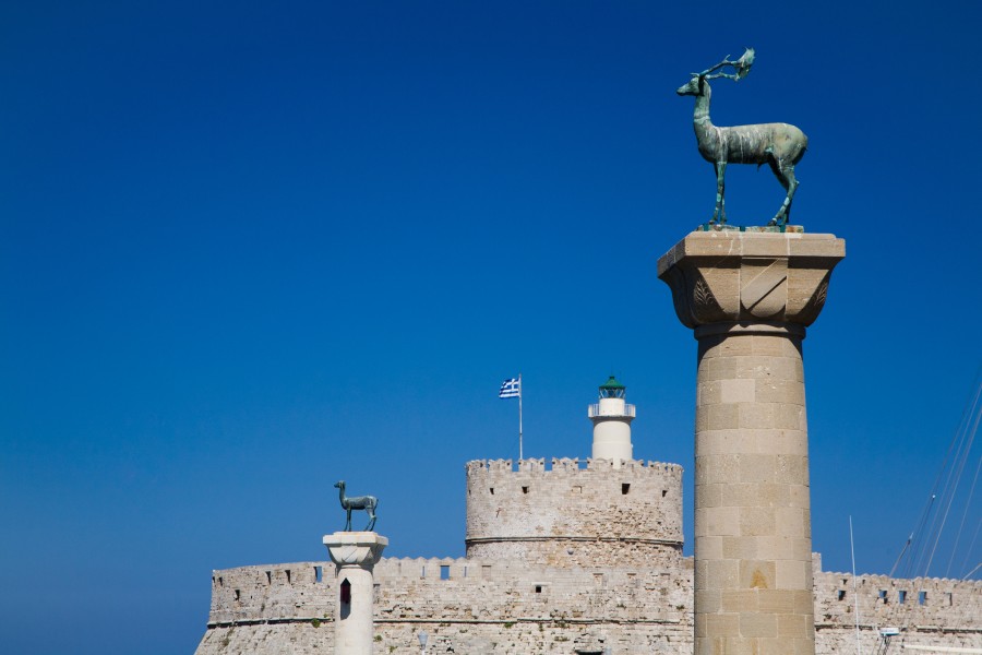 Rhodes - Harbor entrance 